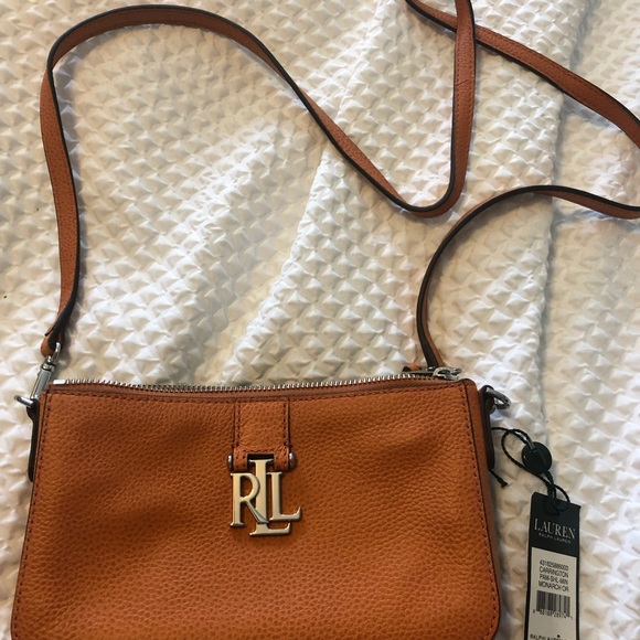 Ralph Lauren lovely orange small bag. - Picture 1 of 8